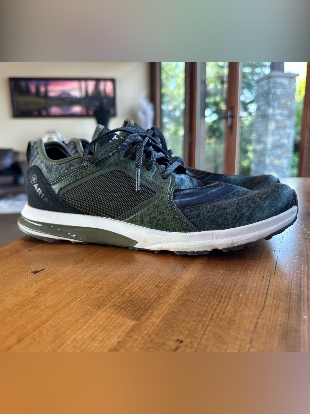 Ariat Women’s Size 9B Olive Green Black Athletic Sneakers